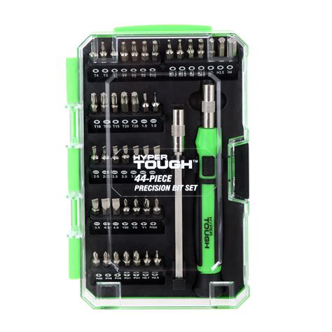 The screwdriver set includes 120pcs magnetic screwdriver bits and 10 auxiliary tools (screwdriver handle, extension shaft, short post, toolbox, tweezers, iPhone pin, suction cup, bracts, pry tool. . Precision screwdriver set walmart
